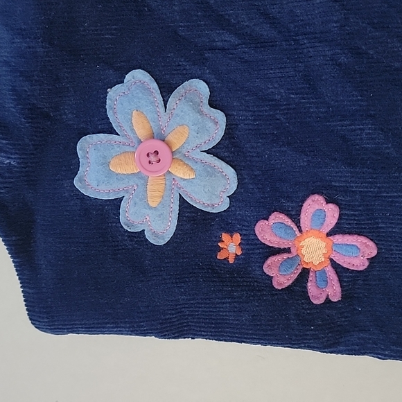 Hartstrings 4T Toddler Girls Corduroy Dress Jumper Embroidery Applique - Picture 3 of 9